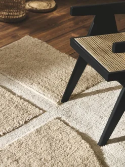 Westwing Collection Flauschiger Hochflor-Teppich Jade mit erhabener Hoch-Tief-Struktur