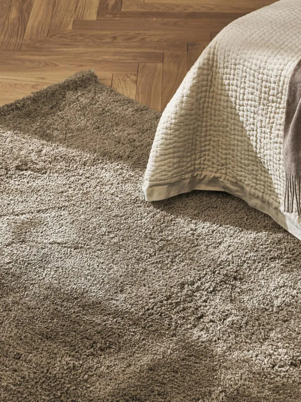 Westwing Collection Flauschiger Hochflor-Teppich Leighton