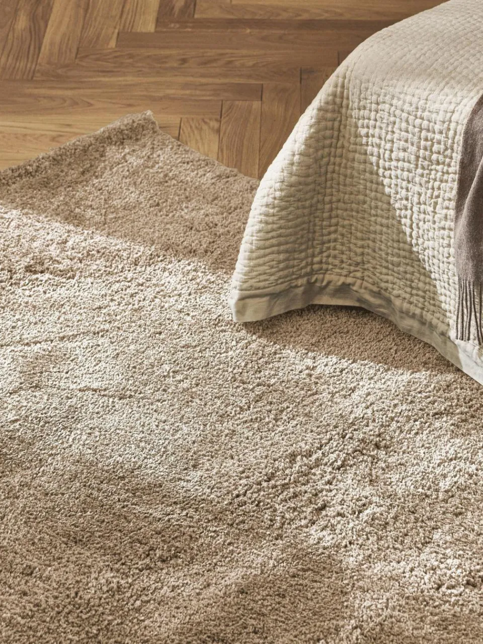 Westwing Collection Flauschiger Hochflor-Teppich Leighton