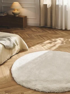 Westwing Collection Flauschiger runder Hochflor-Teppich Leighton