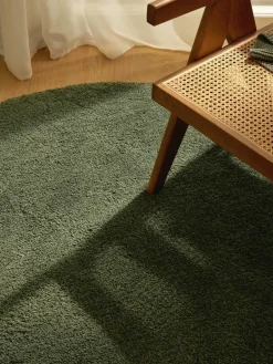 Westwing Collection Flauschiger runder Hochflor-Teppich Leighton