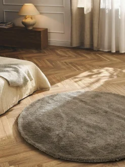 Westwing Collection Flauschiger runder Hochflor-Teppich Leighton