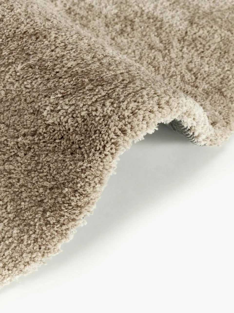 Westwing Collection Flauschiger runder Hochflor-Teppich Leighton
