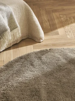 Westwing Collection Flauschiger runder Hochflor-Teppich Leighton