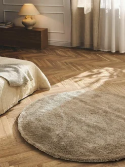 Westwing Collection Flauschiger runder Hochflor-Teppich Leighton