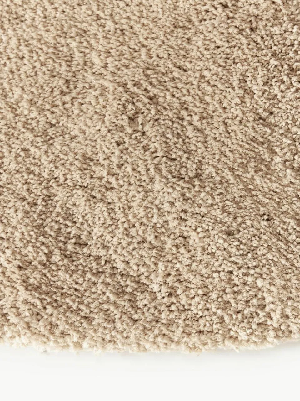 Westwing Collection Flauschiger runder Hochflor-Teppich Leighton