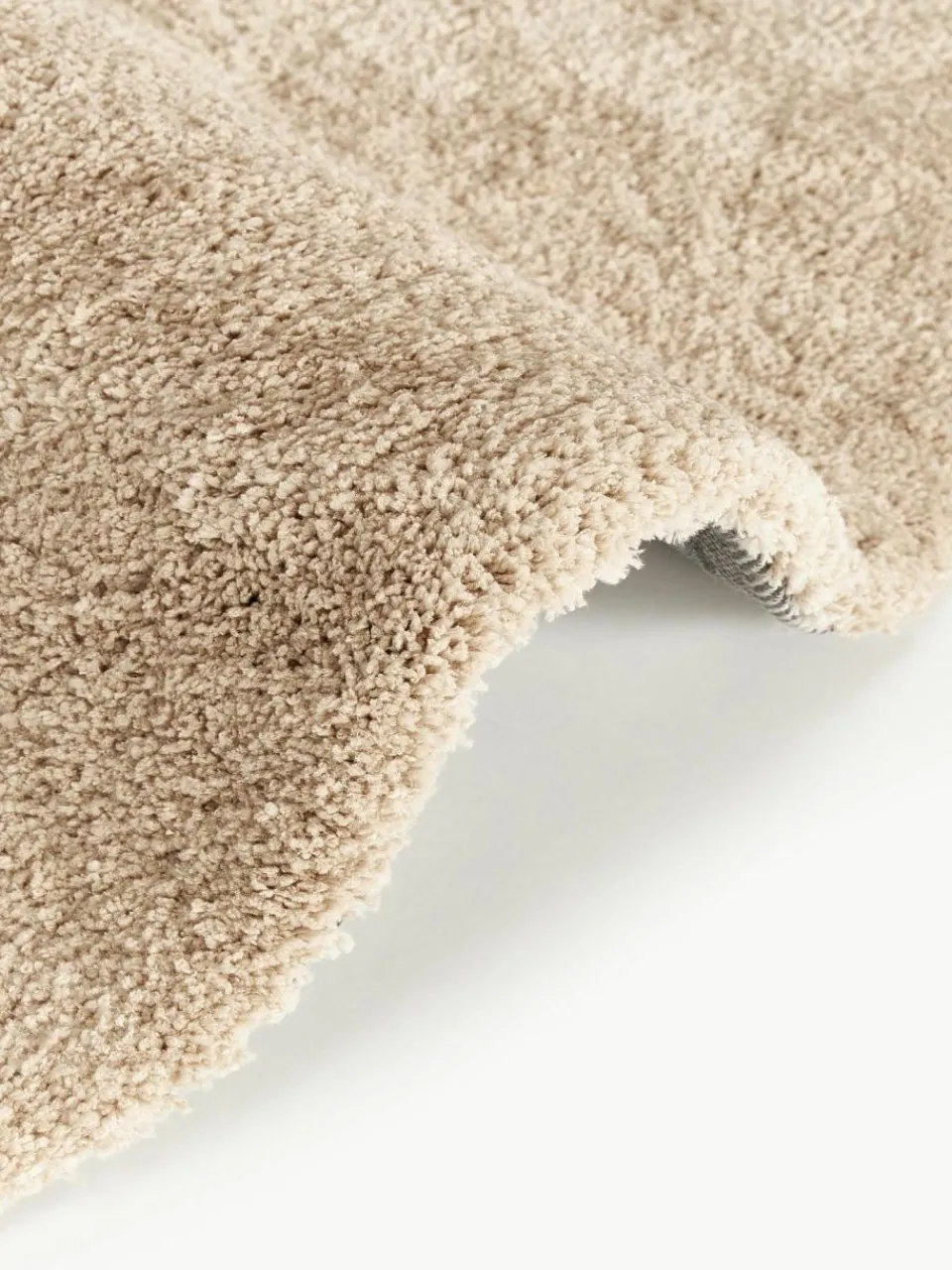 Westwing Collection Flauschiger runder Hochflor-Teppich Leighton