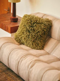 HKLIVING Flauschiges Kissen Fluffy, handgefertigt