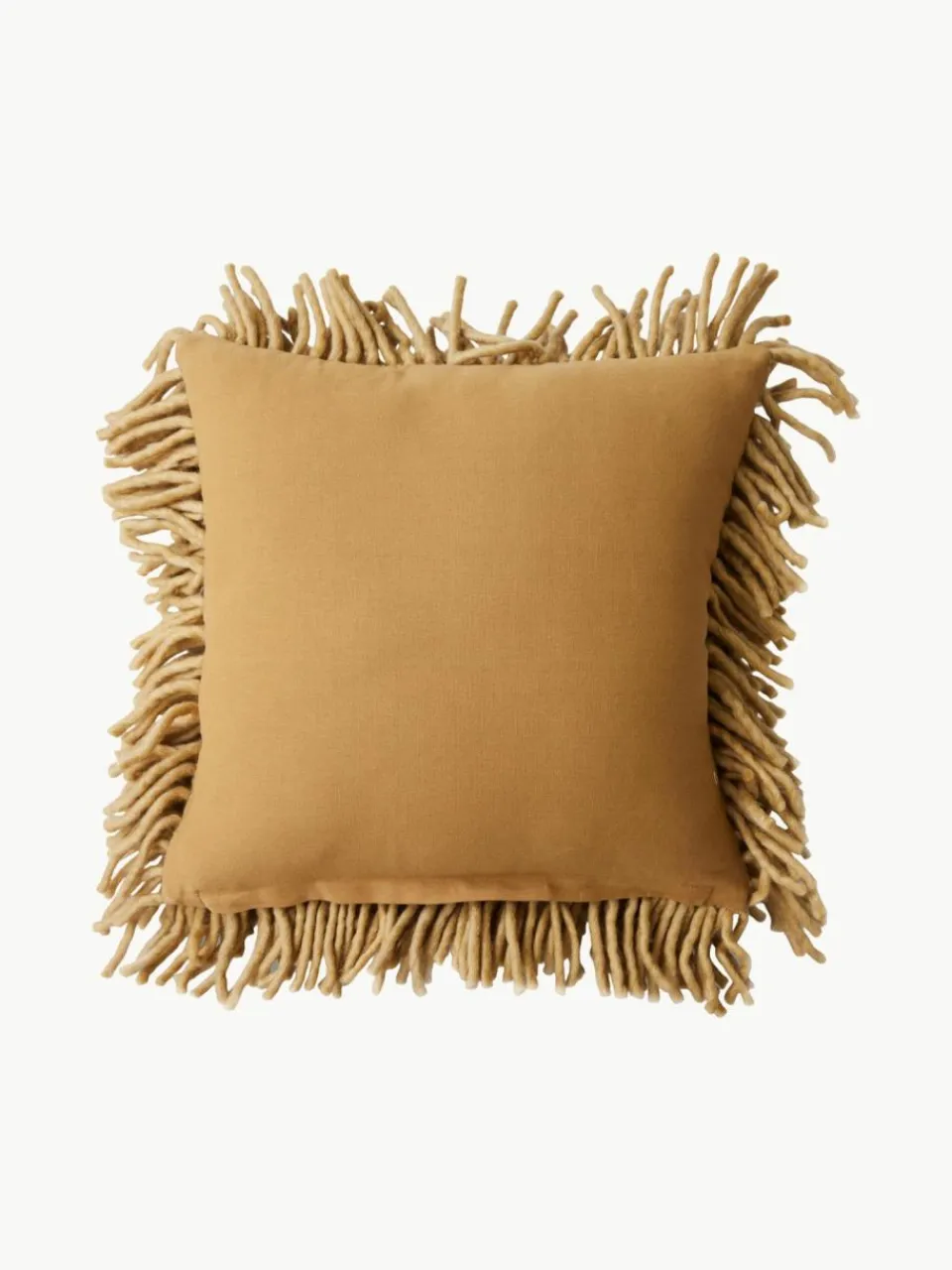 HKLIVING Flauschiges Kissen Rugged, handgefertigt