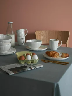 Westwing Collection Frühstücks-Set Sali mit Relief, 4 Personen (12-tlg.)