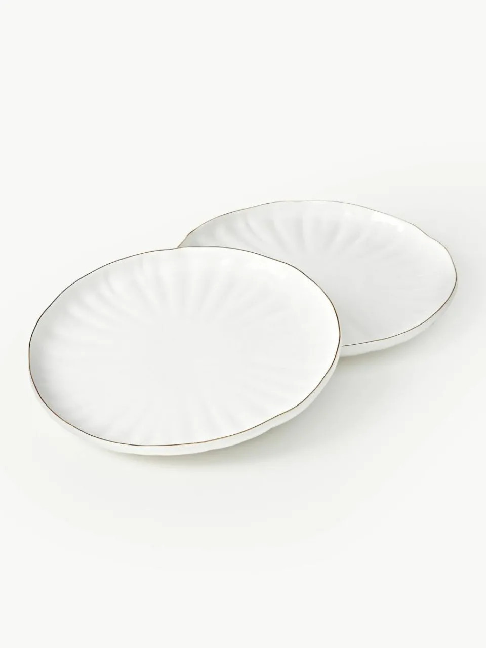 Westwing Collection Frühstücks-Set Sali mit Relief, 4 Personen (12-tlg.)