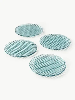 Kartell Frühstücksteller Jellies mit Strukturmuster, 4 Stück