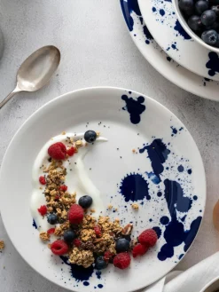 Royal Doulton Frühstücksteller Pacific Blue aus Porzellan, 6er-Set