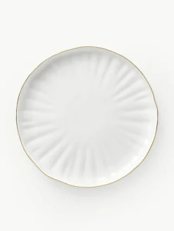 Westwing Collection Frühstücksteller Sali mit Relief, 2 Stück