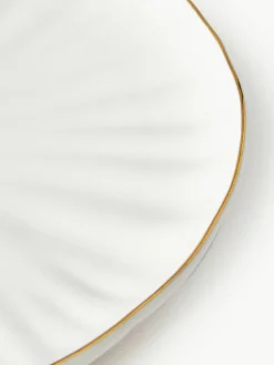 Westwing Collection Frühstücksteller Sali mit Relief, 2 Stück