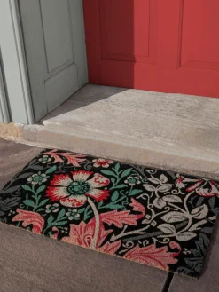 Westwing Fußmatte Dianthus mit Blumenmotiv