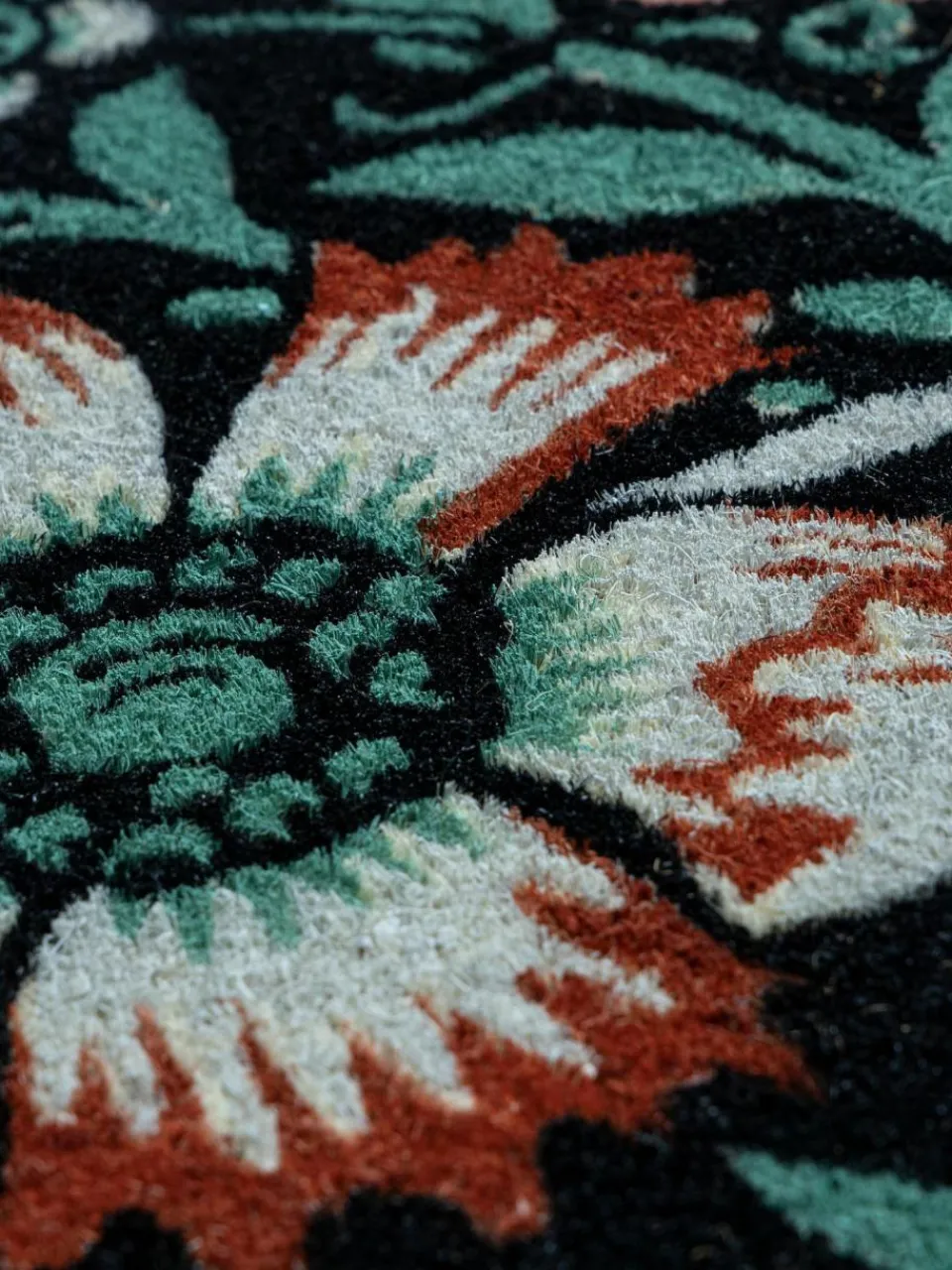 Westwing Fußmatte Dianthus mit Blumenmotiv