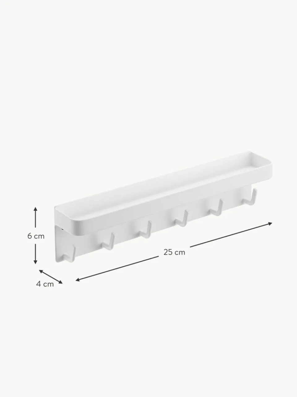 Yamazaki Garderobenleiste Smart mit magnetischer Rückseite