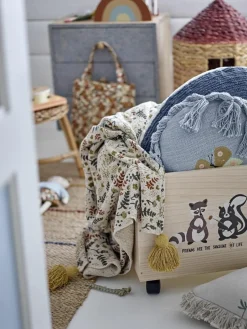 Kinder Bloomingville mini Geblümte Decke Filipa mit Quasten