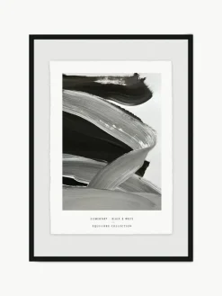 Westwing Gerahmter Digitaldruck Black & White, handgefertigt