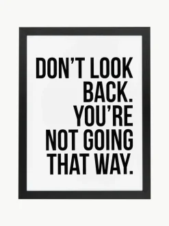 Any Image Gerahmter Digitaldruck Don't Look Back