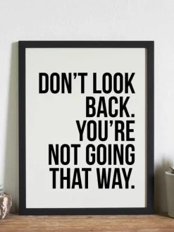Any Image Gerahmter Digitaldruck Don't Look Back