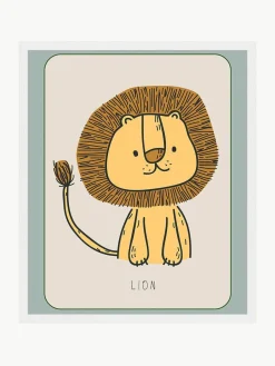 Kinder Any Image Gerahmter Digitaldruck Lion