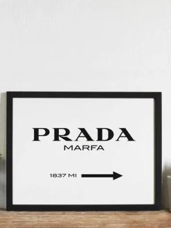 Any Image Gerahmter Digitaldruck Prada Marfa