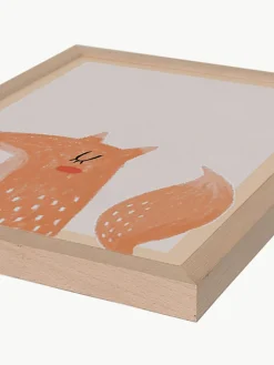 Kinder Any Image Gerahmter Digitaldruck The Fox