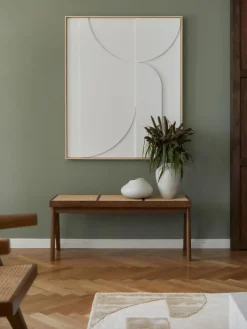HKLIVING Gerahmtes Relief-Wandbild Betido