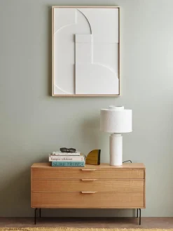 HKLIVING Gerahmtes Relief-Wandbild Amido