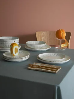 Westwing Collection Geschirr-Set Sali mit Relief, 4 Personen (12-tlg.)
