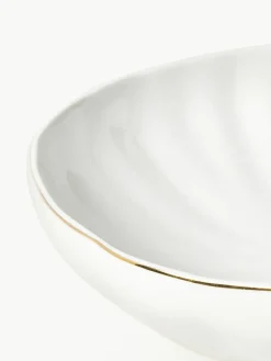 Westwing Collection Geschirr-Set Sali mit Relief, 4 Personen (12-tlg.)