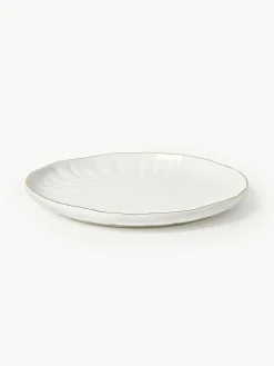 Westwing Collection Geschirr-Set Sali mit Relief, 4 Personen (12-tlg.)