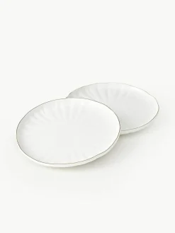 Westwing Collection Geschirr-Set Sali mit Relief, 4 Personen (12-tlg.)