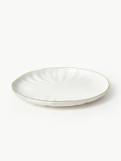 Westwing Collection Geschirr-Set Sali mit Relief, 4 Personen (12-tlg.)
