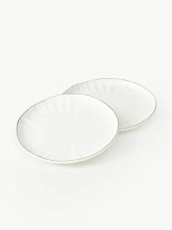 Westwing Collection Geschirr-Set Sali mit Relief, 4 Personen (12-tlg.)