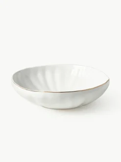 Westwing Collection Geschirr-Set Sali mit Relief, 4 Personen (12-tlg.)