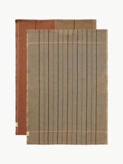 ferm LIVING Geschirrtücher Ito aus Bio-Baumwolle, 2er-Set