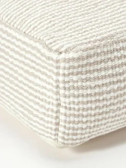 Westwing Collection Gestreiftes Baumwoll-Bodenkissen Carmelo