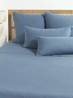Westwing Collection Gewaschenes Leinen-Betttuch Airy