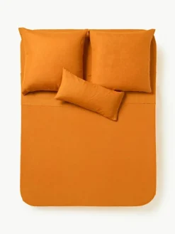 Westwing Collection Gewaschenes Leinen-Betttuch Airy