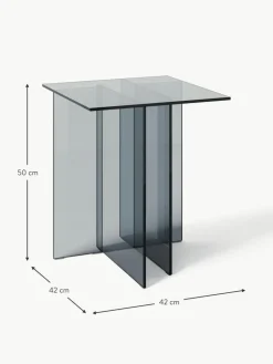 Westwing Collection Glas-Beistelltisch Anouk