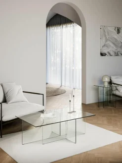 Westwing Collection Glas-Couchtisch Anouk
