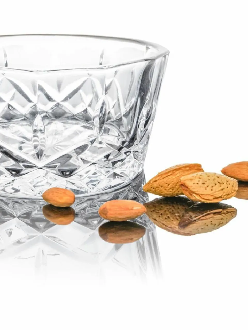 Aida Glas-Dipschälchen Harvey mit Kristallrelief, 4 Stück
