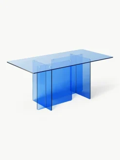 Westwing Collection Glas-Esstisch Anouk, 180 x 90 cm