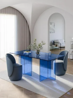 Westwing Collection Glas-Esstisch Anouk, 180 x 90 cm