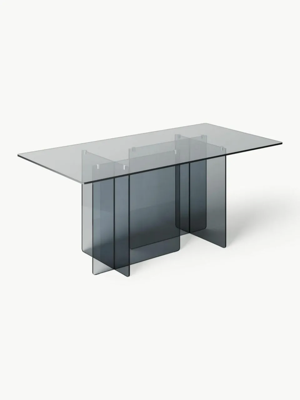 Westwing Collection Glas-Esstisch Anouk, 180 x 90 cm
