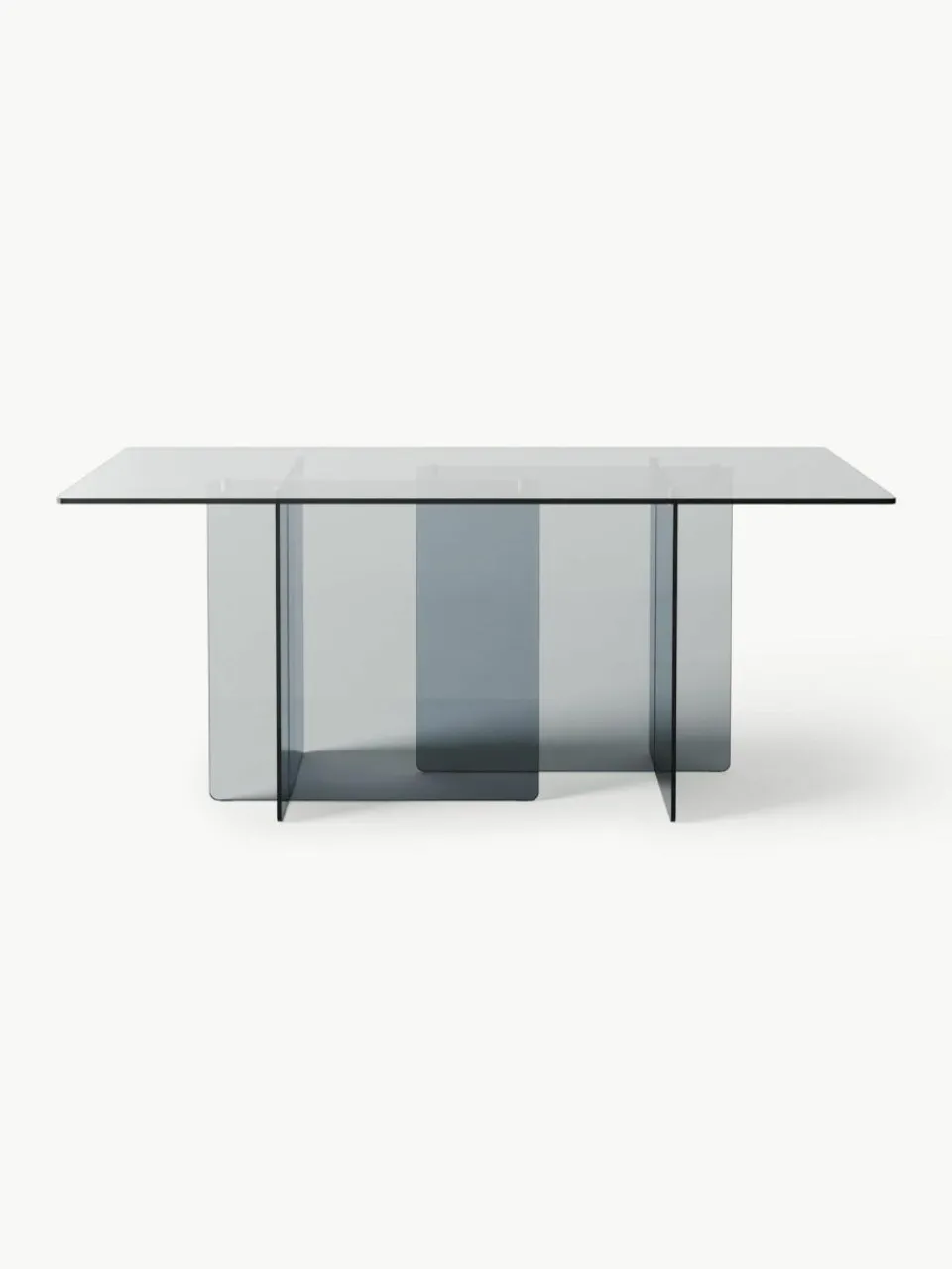Westwing Collection Glas-Esstisch Anouk, 180 x 90 cm