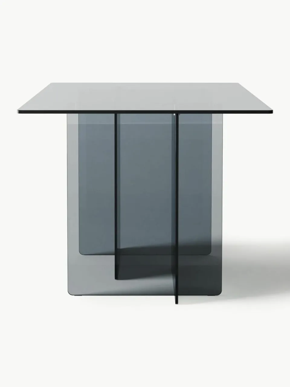 Westwing Collection Glas-Esstisch Anouk, 180 x 90 cm